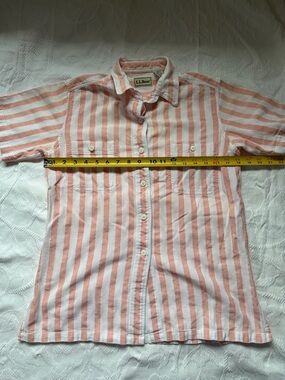 L.L. Bean striped camp shirt